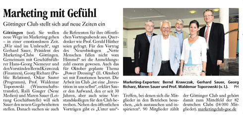 Göttinger Tageblatt 1.9.2011